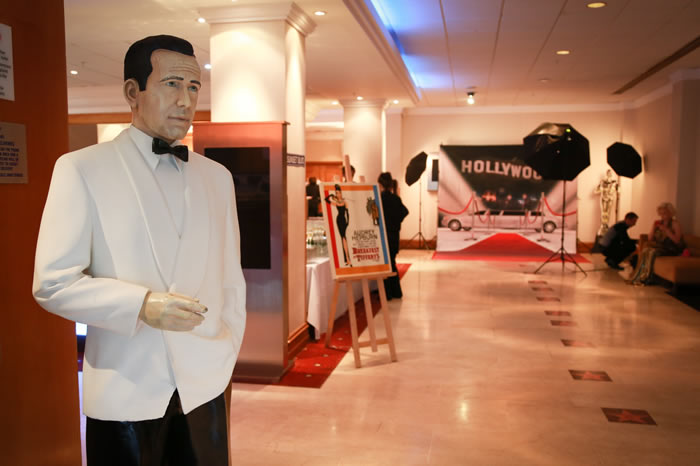 Hollywood entrance with lifesize standee