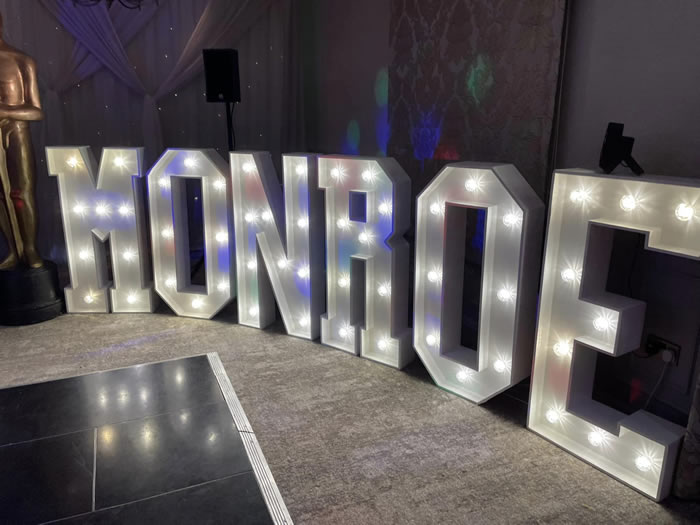 marilyn Monroe giant letters